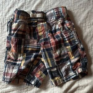 Gymboree 3T. Patchwork plaid toddler shorts